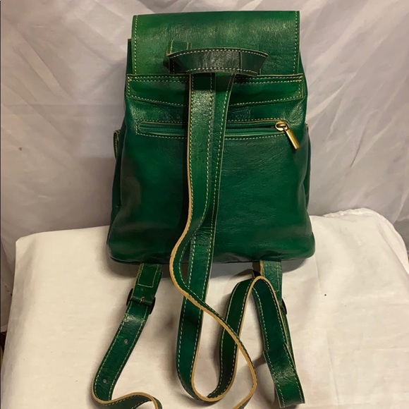 Moroccan Leather Backpack - Picture 4 of 13